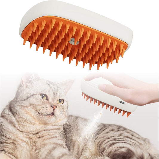 USB Rechargeable Pets Steam Brush Spray Massage Comb Pet Grooming Tools Cat Steam Comb Pet Products